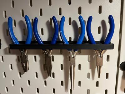 4-way plier holder for Skadis -4fach Zagenhalter
