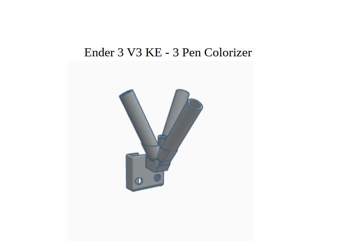 Clip on Colorizer for E3 V3KE - 3 Color