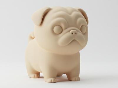 Mini Cute Pug Figurine