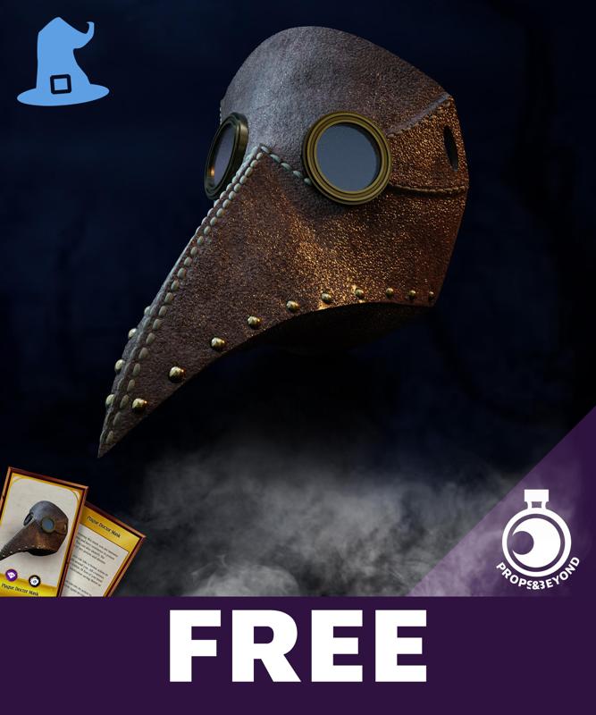 FREE Real-size Prop - Plague Doctor Mask