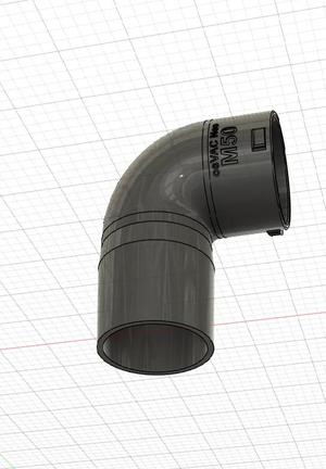 Bosch GTS 10 XC Absaugadapter osVAC M50 87°   