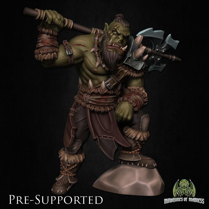 Dhog Skullcrush Barbarian [PRE-SUPPORTED] Orc Fighter