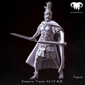 Figure - Roman Emperor Trajan 98 to 117 AD. The Sword of Rome!