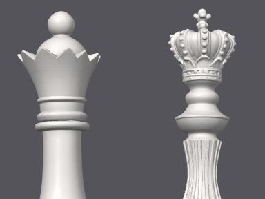King + Queen Chess Decor