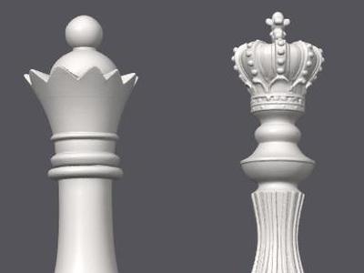 King + Queen Chess Decor