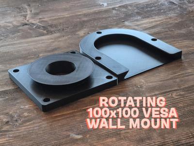 Rotating, Slide-In VESA 100x100 Monitor Mount