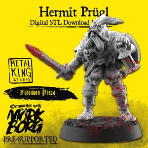 Hermit Prugl - Mork Borg Character