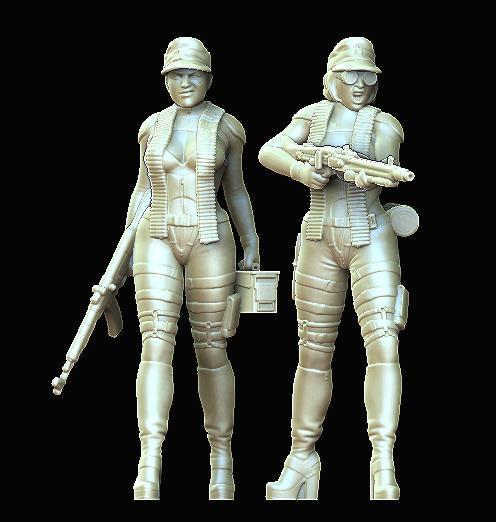 Axis SheWolf MG42 Team