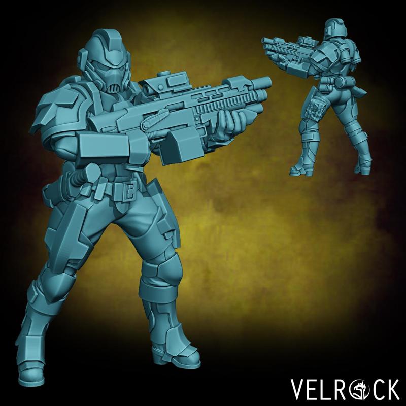 Female Tempest Guardsmen Knight 2 (PRESUPPORTED)
