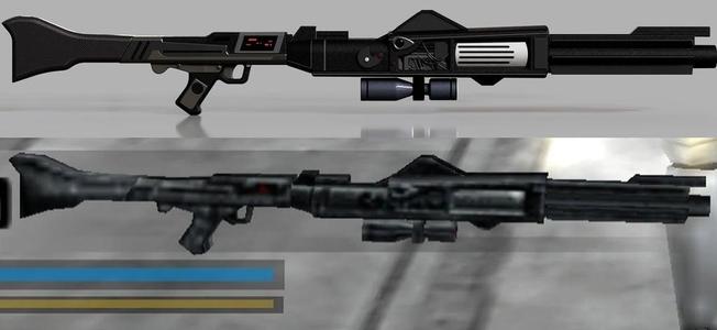 Classic Battlefront 2 DC15A rifle for custom 12 inch 1:6 scale action figures