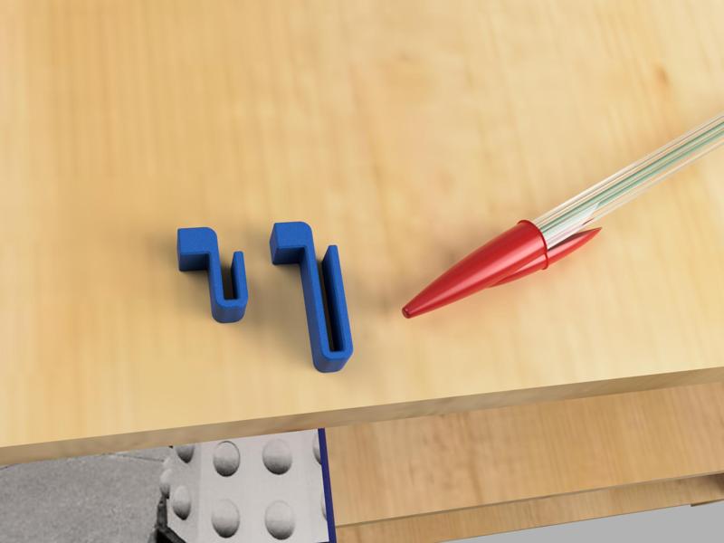 Clips for hanging LED light strips