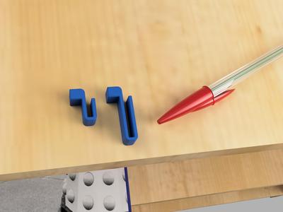 Clips for hanging LED light strips