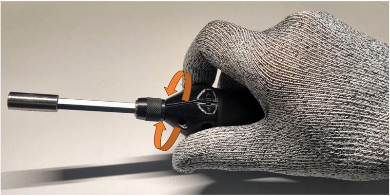 Ergonomic Twirler for the Hazet 810R or Inbus Flow 73424 Bit Ratchet Screwdriver like WERA 838 | Ergonomischer Zwirbler für den Hazet 810R oder Inbus Flow 73424 Bit Ratschen-Schraubendreher
