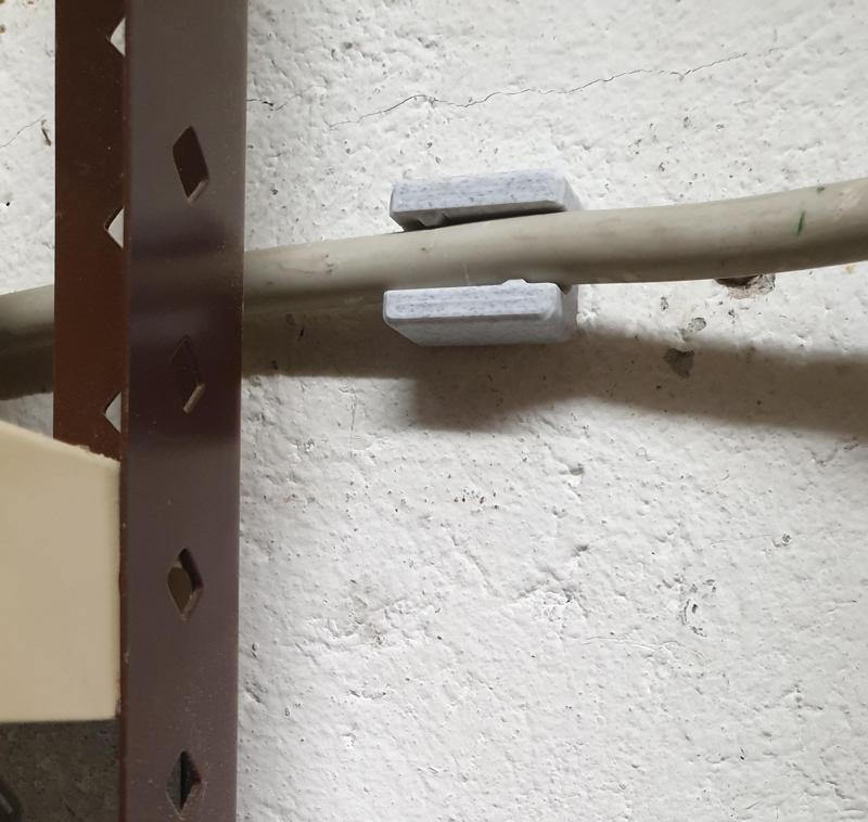 powercord cable ceiling wall clamb routing mount