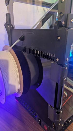 Voron 0.2 Filament Tube Mount And Electronics Bay Air Vent.
