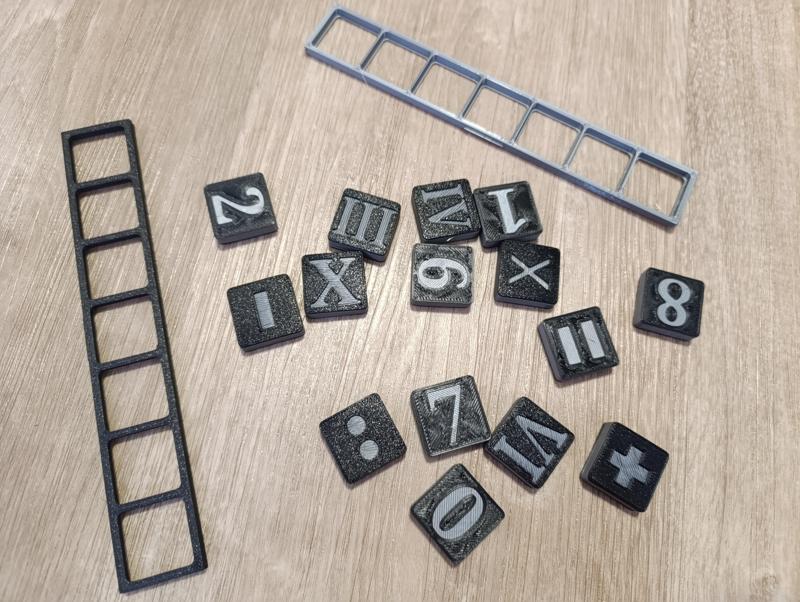 Roman and normal number squares