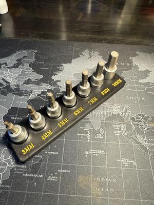 Gridfinity Allen Socket holder