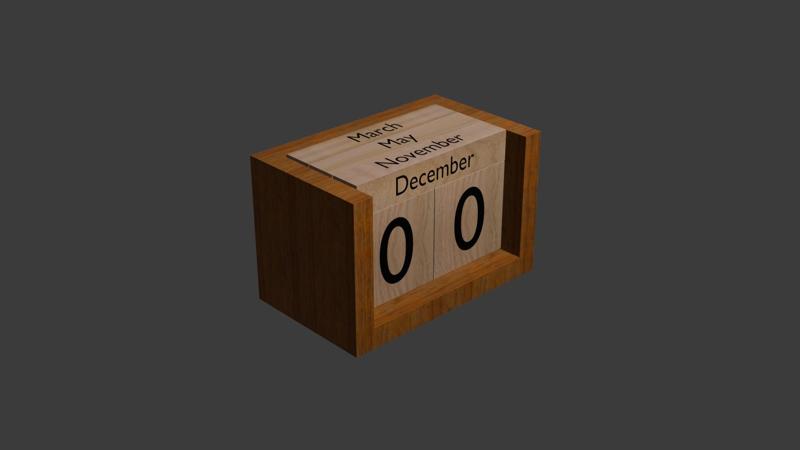 Cube calendar