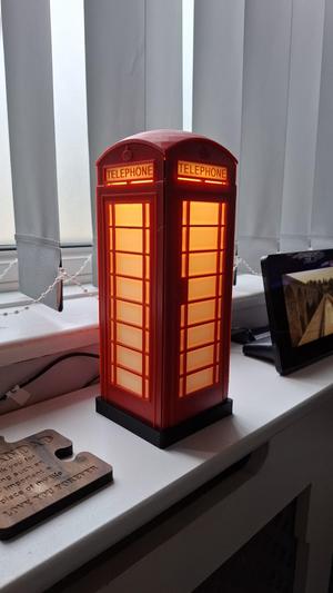 Jumbo K6 Telephone Kiosk Lamp - Approximately 250mm/10 Inches Tall