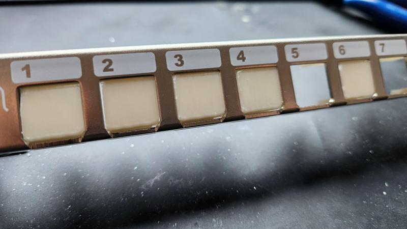 keystone blank for excel 0.5u panel