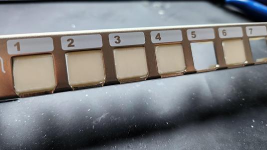 keystone blank for excel 0.5u panel
