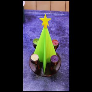 Advent tea candle holder