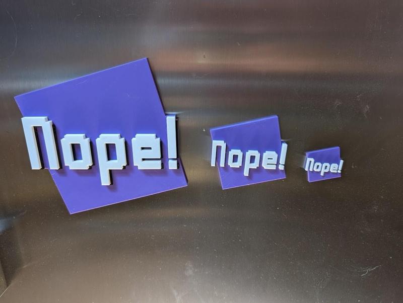 Balatro Wheel of Fortune Nope! - Muilticolor - Three Sizes - Fridge Magnet