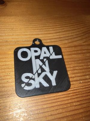 Opal In Sky keychain