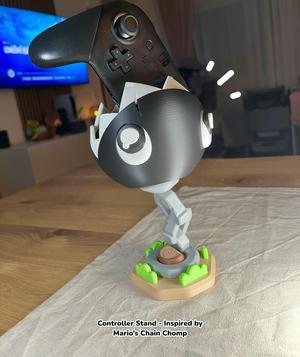 Chain Chomp Controller Stand for your Switch Controller - Inspired by "Mario Bros" - Fan Art