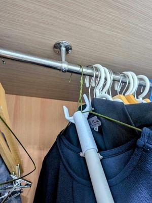 Clothes hanger adapter for Muji cleaning system Lightweight Pole