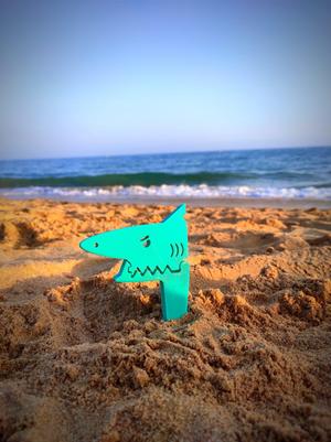 Shark- Beach Towel Anchor - Print in Place