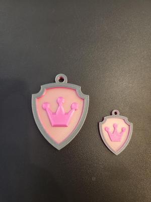 Paw patrol badge Sweetie keychain