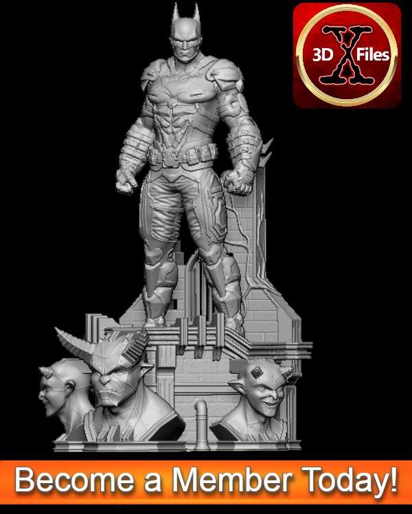 Batman Arkham Knight - Statue - 3D File STL