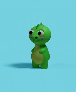 3D printable Cute Dinosaur