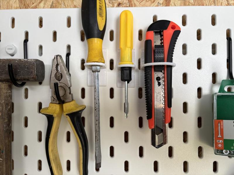 Tool holder for Ikea Skadis Board