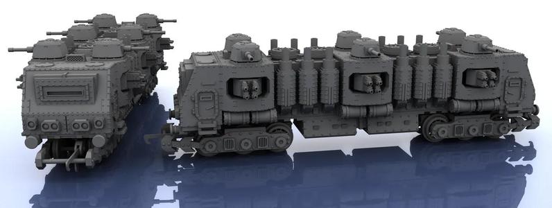 OO Scale Train - Warhammer Style - 3 Segments   