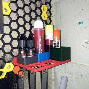 Honeycomb Wall Gridfinity Magnet Base   