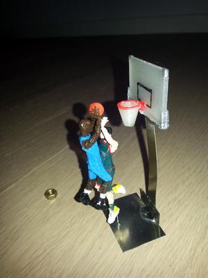 Two hands Jam IN YOUR FACE Basketball Player SLAM DUNK