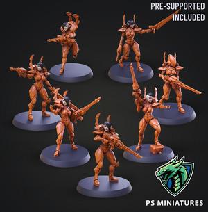 Elf Female Soldiers Bundle  40 variants and Pinups