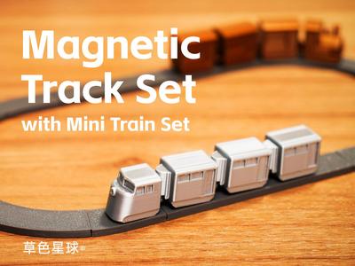 Magnetic Track Set with Mini Train Set
