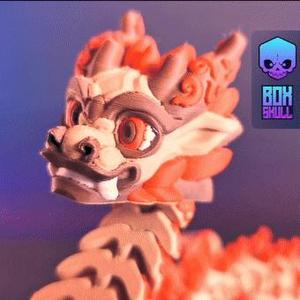 WOODEN DRAGON - ARTICULATED , PRINT-IN-PLACE, FLEXI