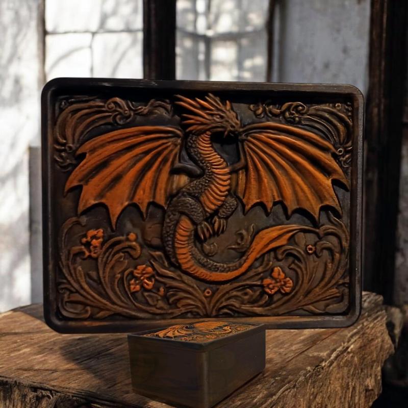 Orange Dragon Box