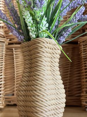 Four Corner Coiled Rope Vase