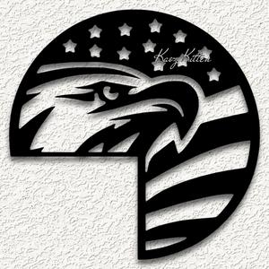 eagle circle corner door topper usa home decor