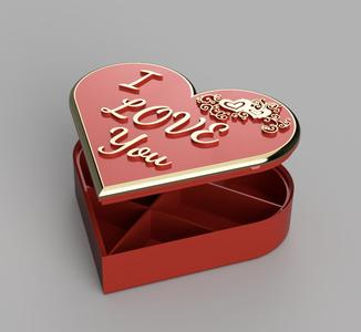 Heart Box V2 with internal dividers