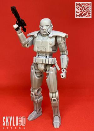 Dark Trooper - Mandalorian 6 inch Articulated Figure STL