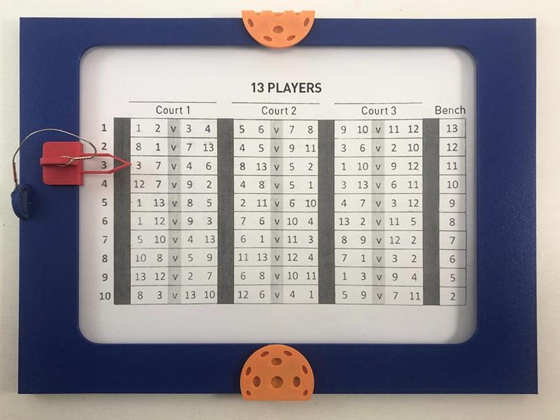 Magnetic PickelBall board