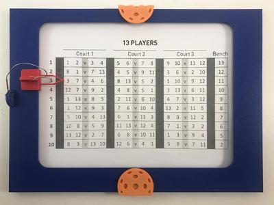 Magnetic PickelBall board