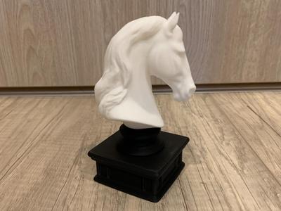 Elegant Horse Head on a Pedestal