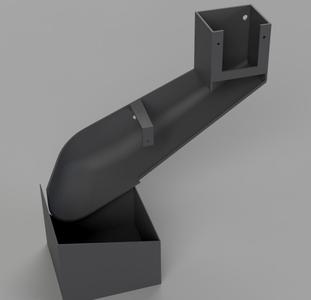 Anycubic Kobra S1 Left-Side Steep Poop Chute with Bin